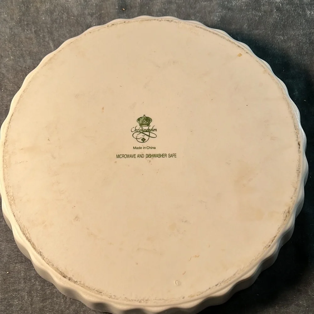 VTG Floral Pie Plate